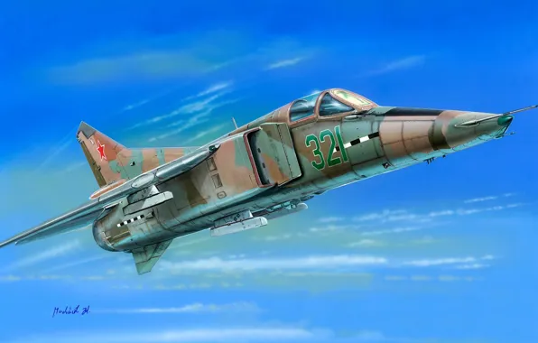 The plane, fighter, art, bomber, MiG, BBC, OKB, Soviet