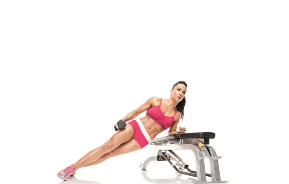 Female, workout, abs