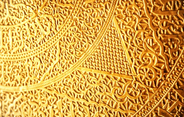 Picture gold, pattern, gold, gold, plexus, weave, runes, ancient