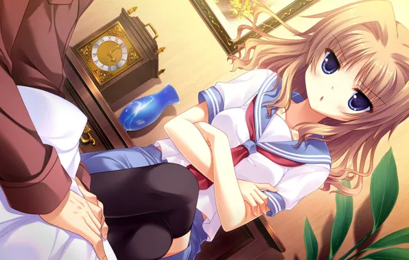 Girl, anime, japanese, tsundere, Midori no Uni