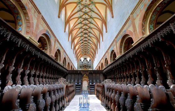 Germany, hall, body, Baden-Württemberg, the nave, Maulbronn monastery