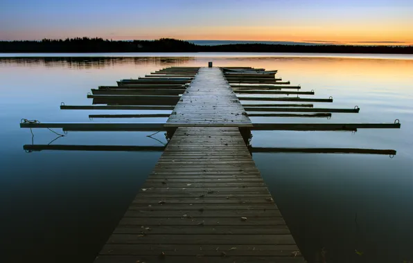 Picture water, lake, pier