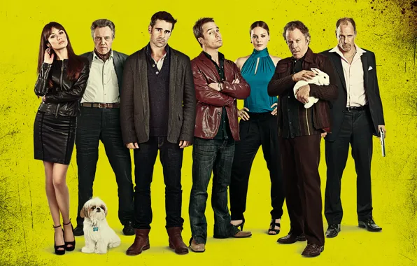 Picture Olga Kurylenko, Colin Farrell, Christopher Walken, Woody Harrelson, Abbie Cornish, Sam Rockwell, Seven psychopaths, Seven …