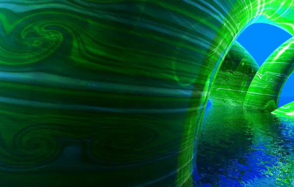 Picture water, light, color, the volume