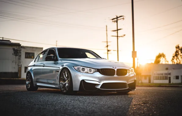 Picture BMW, Light, Sunset, Silver, F80, Sight, LED