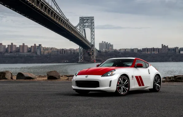 Bridge, coupe, Nissan, red-white, 370Z, 50th Anniversary Edition, 2020, spezzare