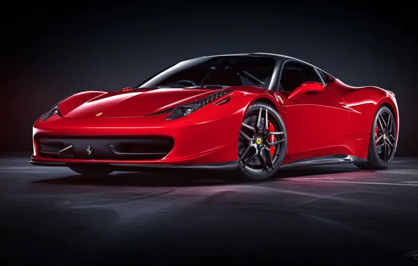 Ferrari, red, Ferrari, red, 458, Italy, Italia, by NasG85