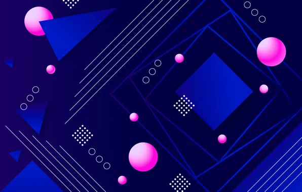 Line, blue, abstraction, background, pink, geometry, background