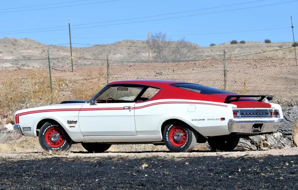 1969, rear view, Muscle car, Muscle car, Mercury, Mercury, Cyclone, Cale Yarborough Special