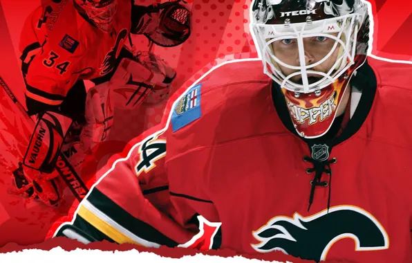 Goalkeeper, Calgary, NHL, Hockey, Mikka March, Mikka Of Kiprusoff