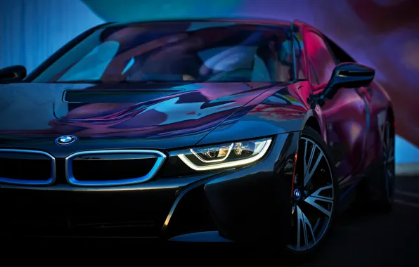 Picture machine, color, view, BMW i8