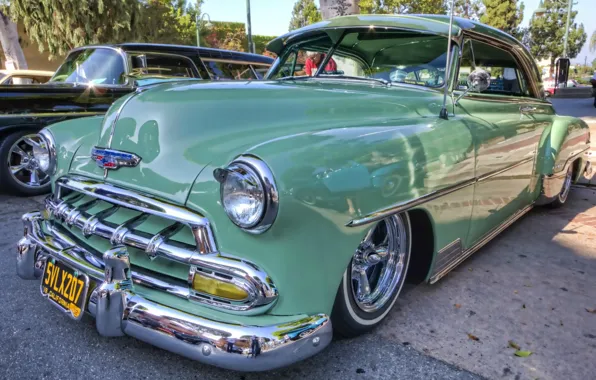 The city, Street, 1952, Chevrolet Bel Air