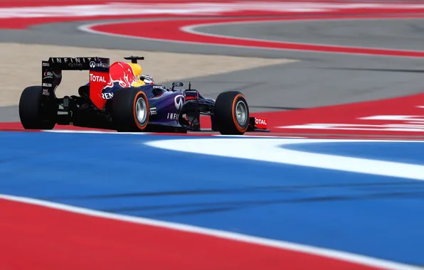 Picture formula 1, the car, race, formula one, red bull, Sebastian Vettel, United States GP