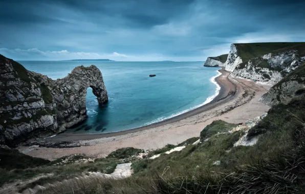 Picture sea, rocks, arch