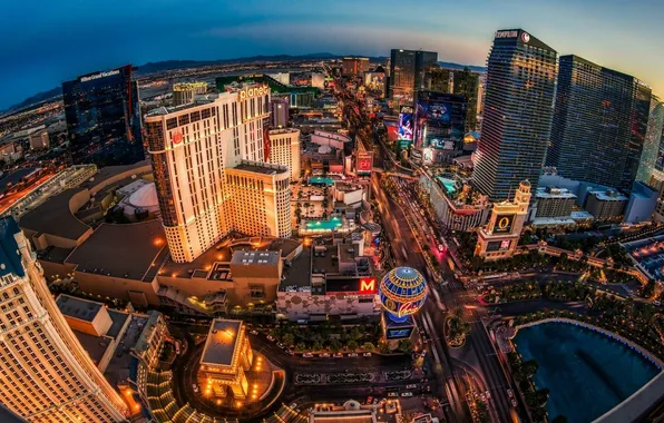 Picture sunset, Las Vegas, USA