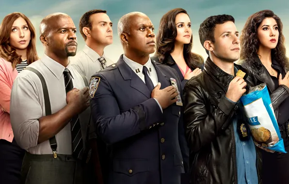 The series, Terry Crews, Terry Crews, Andy Samberg, Chelsea Peretti, Andre Braugher, Stephanie Beatriz, Melissa …