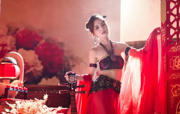 Style, Costume, Girl, Outfit, Musical Instrument