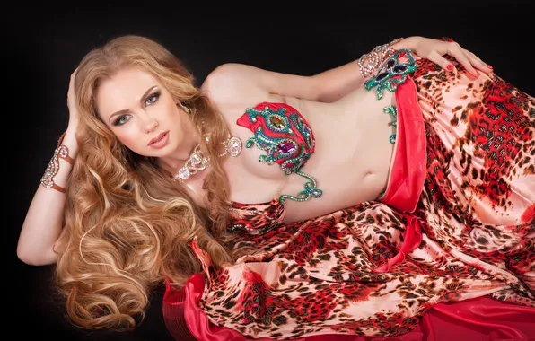 Look, girl, face, pose, background, hair, makeup, blonde