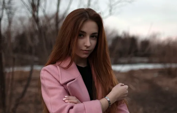 Wallpaper look, model, portrait, the evening, makeup, hairstyle, brown ...