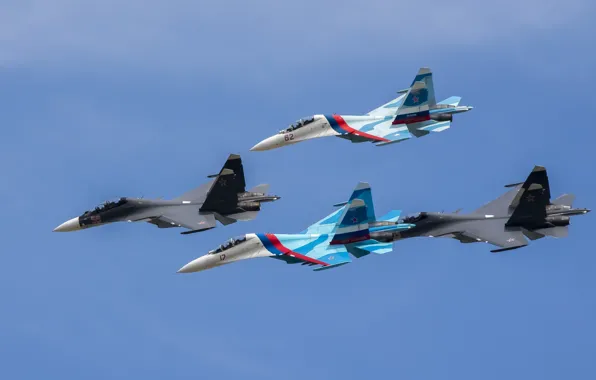 Flight, fighters, Stroy, Su-27, Su-30