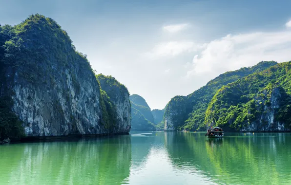 Nature, Sea, Rock, Bay, Vietnam, Bay, Halong Bay