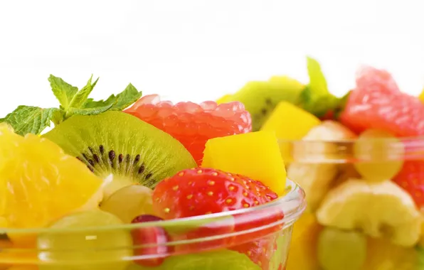 Picture orange, kiwi, strawberry, grapes, fruit, pineapple, banana, grapefruit
