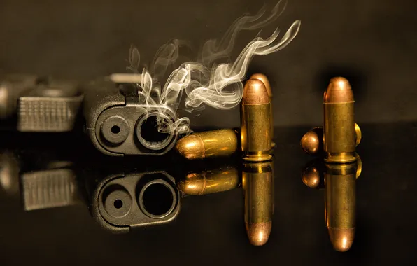 Gun, gold, hand, group, full, handgun, magazine, firearm