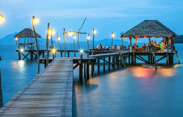 Picture sea, tropics, vacation, the bridge