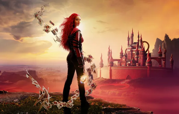 Card, girl, castle, magic, 2024, Descendants The Rise Of Red