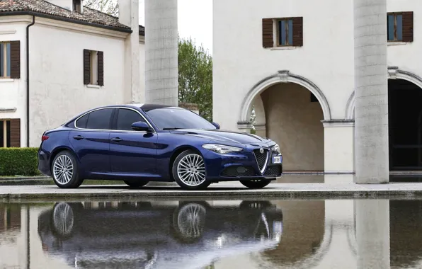 Picture Blue, Alfa Romeo, Blue, Alfa Romeo, Giulia