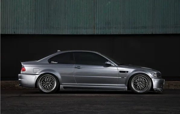 Wall, bmw, BMW, silver, profile, wheels, drives, silvery