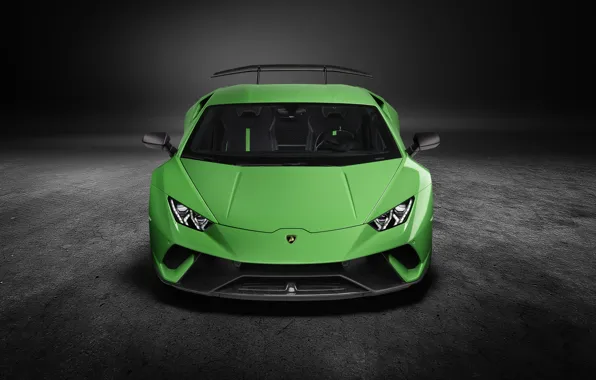 Lamborghini, supercar, front view, Performante, Huracan