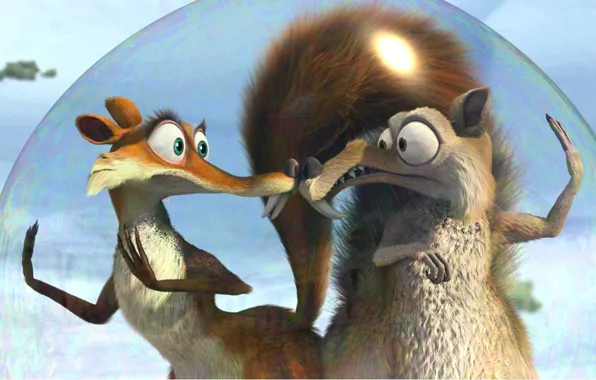 Picture cartoon, protein, ice age, Ice Age, bubble