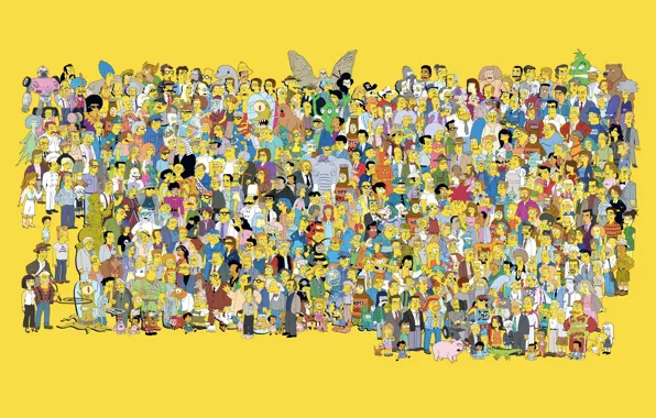 The simpsons, simpsons, characters, all