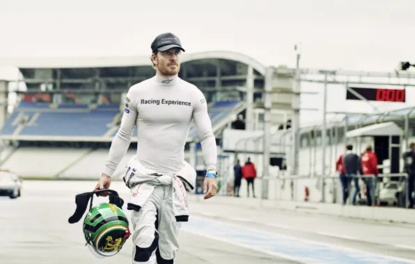 Picture actor, man, racing, Michael Fassbender, driver