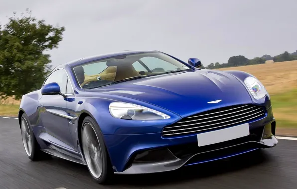 Aston Martin, Blue, Machine, Speed, Car, 2012, Wallpapers, Aston Martin