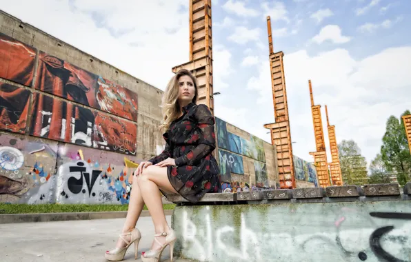 Look, face, dress, heels, legs, beauty, Taty