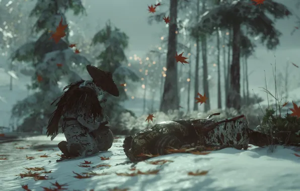 Samurai, ghost of tsushima, tsushima, Samurai