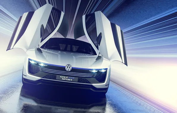 Picture Concept, Volkswagen, Golf, Golf, Volkswagen, Sport, GTE, 2015