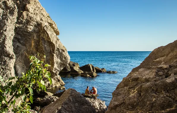 Sea, summer, water, nature, rocks, green, picture, photographer