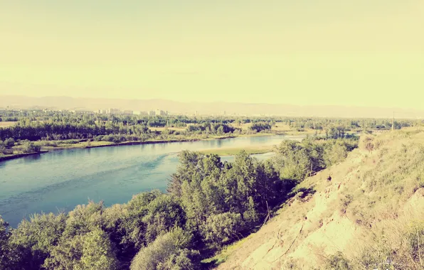 Landscape, the Yenisei river, Krasnoyarsk Krai