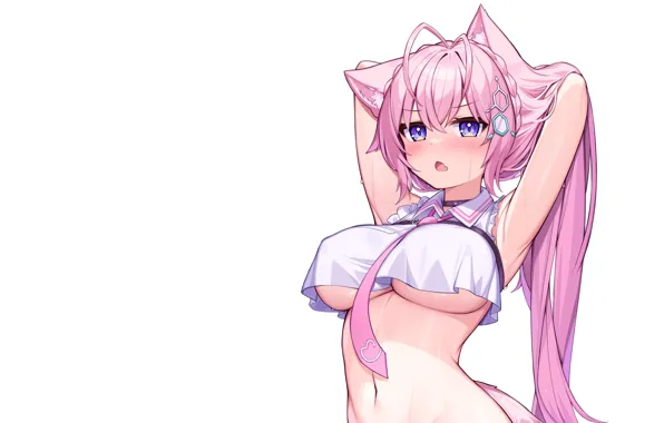 Kawaii, girl, hot, sexy, boobs, nothing, anime, babe