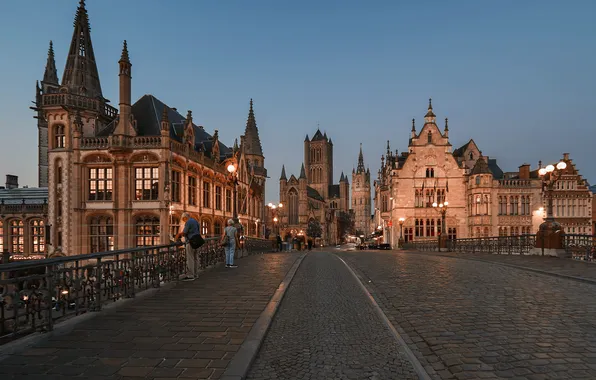 Home, Belgium, City, Bridges, Ghent