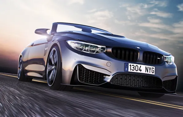 BMW, Car, Speed, Front, Sport, Road, Convertible