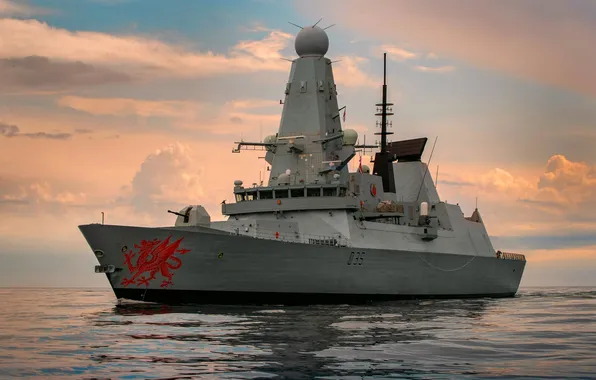 UK, HMS Dragon, destroyer, The Royal Navy, D36