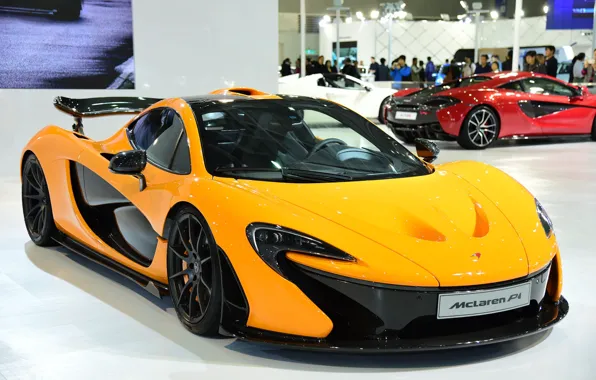 Yellow, supercar, McLaren P1