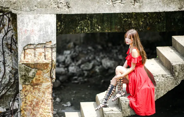 Picture pose, model, portrait, makeup, figure, dress, hairstyle, stage