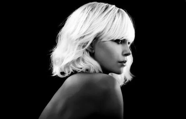 Picture Charlize Theron, cinema, woman, movie, blonde, film, pose, Atomic Blonde