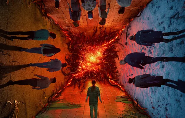 The series, poster, Season 4, very strange things