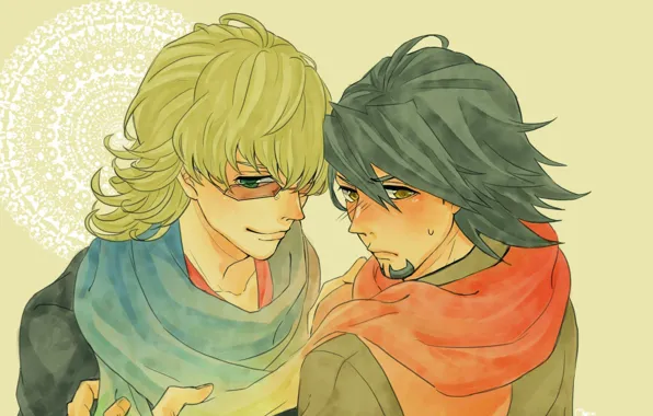 Anime, art, guys, heroes, Kotetsu, tiger and Bunny, Tiger and Bunny, Barnaby
